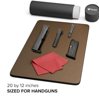 Falko Tactical Gun Cleaning Mat, Gun Mat for Handgun, Rifle and Shotgun - color: Bronze Brown, size: 20x12