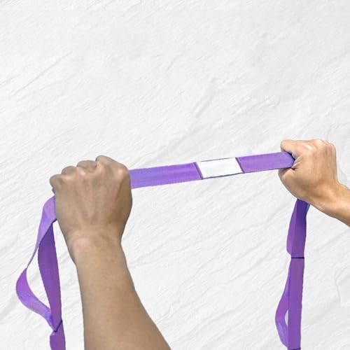 10 Loop Yoga Stretching Strap for Physical Therapy - Non-Elastic Exercise Band for Pilates, Yoga, Stretching for Women & Men, Versatile Mobility & Recovery Tool