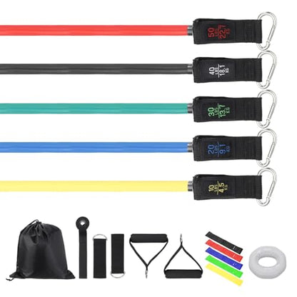Resistance 5 Level Exercise Band for Working Out 150LB Mixcolor