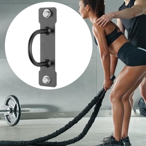 Wall Mount Anchor for Battle Rope with Ceiling Hook for Fitness, SingleSide 26HoleDia