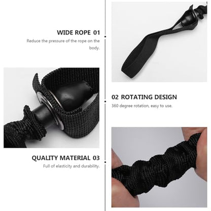 Abdominal Wheel Elastic Rope - Resistance Bands for Core Strength Training Multi-Functional Ab Roller with Cloth Cover for Home and Gym Use