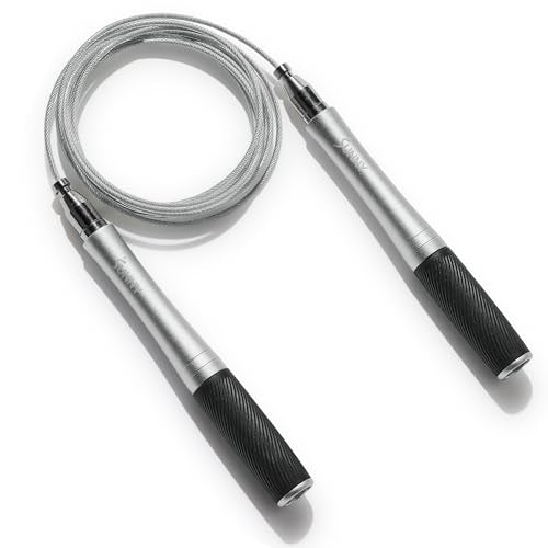 Sunny Health & Fitness Exercise Jump Rope for Fitness, Lightweight & Portable Skipping Rope with Durable Handles & Adjustable Exercise Rope