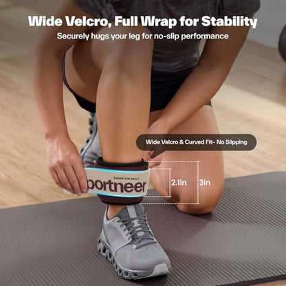 Sportneer Ankle Weights 0.5/1/2/3/5 LBS 1 Pair Wrist Leg Arm Weights - color: Burgundy, size: 2 lb x 2