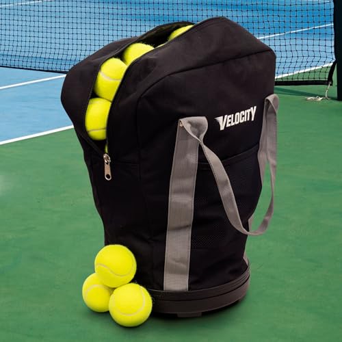 Velocity Heavy Duty Multipurpose Ball Bag with Durable Bottom - Holds up to 60-72 Balls - Ideal for Lacrosse, Baseball, Pickleball, Tennis & More