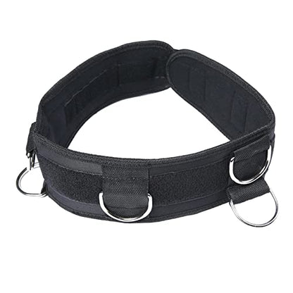 Fancyes Fitness Waist Strap Resistance Band with Rings Agility Resistance for Cable Machines