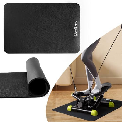 MoyRetty Non-Slip Workout Mat for Under Desk Elliptical(23.6x15.7 inches), Ellipse Leg Exerciser Machine Mat, Suitable for Electric Seated Foot Pedal Exerciser, Stability and Floor Protection