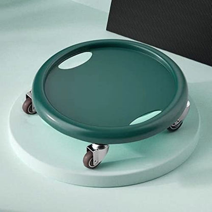 Core Slider, Ab Workout Sliding Disc with 4 Universal Rollers for Home Gym, Office Training, Safe Slip Proof Pattern and Sturdy PU Material