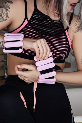 STONESAM Wrist & Ankle Weight for Women-Set of 2 (1lb) - color: Pink
