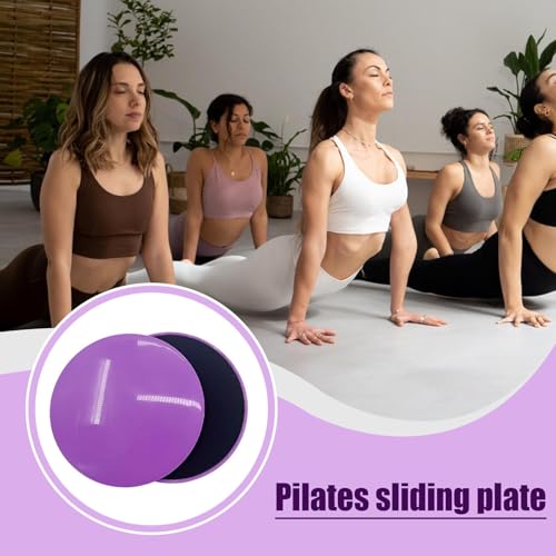 Gliding Discs For Abdominal Exercises - Core Sliders | Fitness Gliding Discs | Exercise Discs | Core Trainer | 2x Two-Sided Gym Sliding Plate Pads | Yoga Cushion For Carpet Or Hardwood Floors
