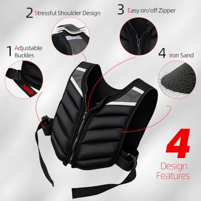 Abahub 10lb Weighted Vest for Men and Women