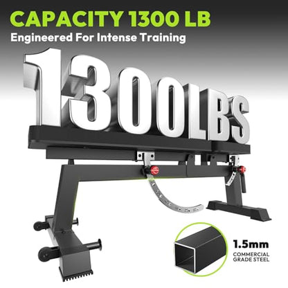 Adjustable Weight Bench for Full Body Workout, 1300 LBS Weight Capacity Bench Press Bench of Home Gym Strength Training, Incline Upright Flat Utility Workout Bench with Fast Adjustment