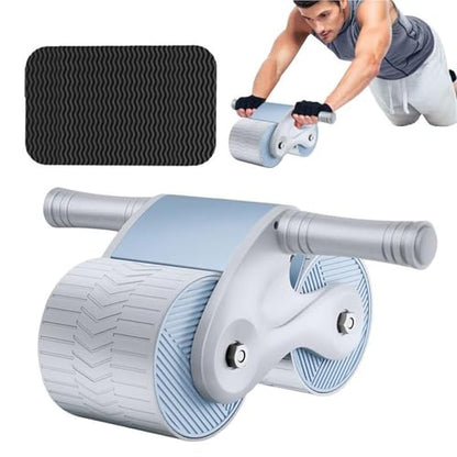 Abdominales Diet Abdominal Muscles Fitness Wheel Ab Slide Training Automatic Rebound Abdominal Wheel Roller Rueda Para - size: Red
