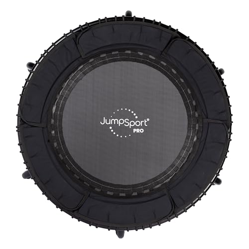JumpSport 39" PRO Fitness Trampoline, 370 PRO, Exercise Rebounder, 36 Adjustable Bungees, 300 lb Wt. Rating