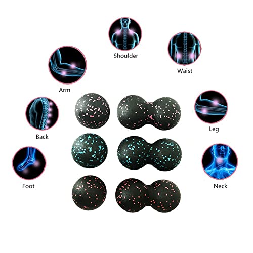 Lacrosse Myofascia Ball Peanut Massage High Density Lightweight Fitness Body Fascia Exercise Relieve Pain Yoga