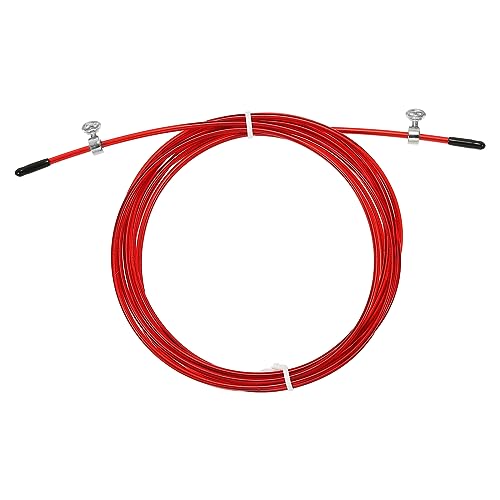 PATIKIL Speed Jump Rope Replacement Cable Professional Skipping Rope Steel Wire Replace for High Speed Jump Ropes - color: Red