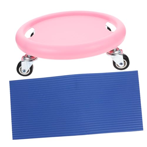 Kisangel Sliding Discs for Abdominal Training Low-impact Fitness Equipment with Non-slip Surface Versatile Core Sliders for Home Workouts Includes Knee Pad for All Fitness Levels