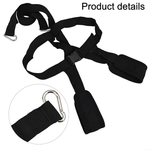 Sled Harness for Exercise, Running Resistance Training Rope Kit with Adjustable Waist 33-46 Inch,Nylon Football Tire Pulling Harness