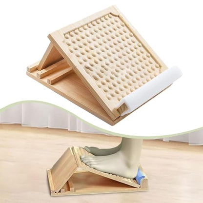 Slant Board Wooden Calf Stretcher Adjustable Leg Stretch Ankle Exercise Training Equipment Foot Incline Board with Portable Construction and Multiple