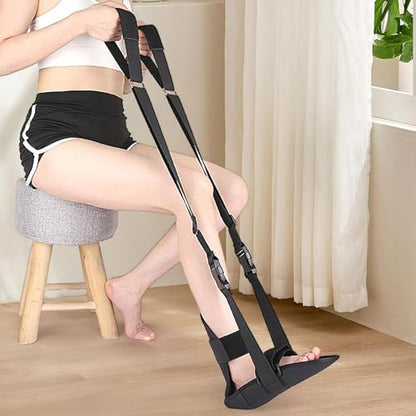 Stretching Strap - Leg Stretcher Strap | Stretch Straps for Physical theraapy | Adjustable Stretch Band | Non-Elastic Yoga Strap | Pull Up Assist Bands | Padded Exercise Straps for Physical theraapy,