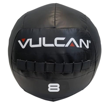 VULCAN Soft Medicine Ball – Durable High-Performance Weighted Exercise Ball for Core Workouts, Wall Ball Throws, Squats, and Partner Drills | Ideal for Home Gym and Functional Fitness Training - style: 8 lb Medicine Ball