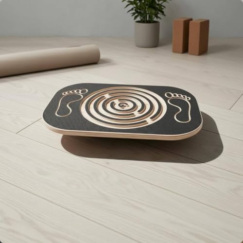 Kids Balance Open-Ended Learning Wooden Balance Board Wooden Wobble Board for Children