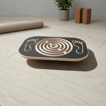 Kids Balance Open-Ended Learning Wooden Balance Board Wooden Wobble Board for Home