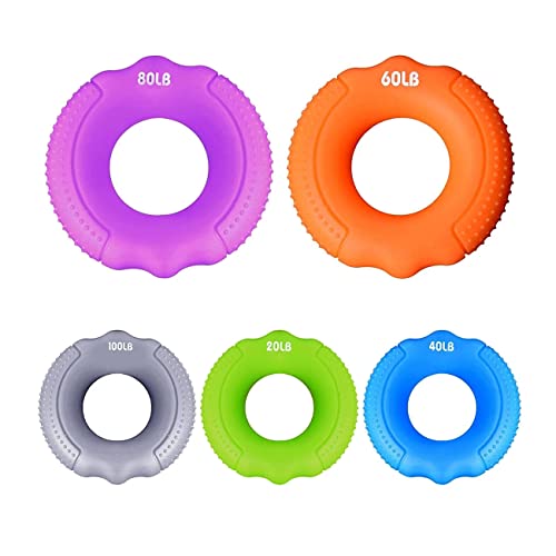 Silicone Finger Gripper Hand Resistance Band Gripping Ring Wrist Stretcher Finger Forearm Trainer Exercise Carpal Expander