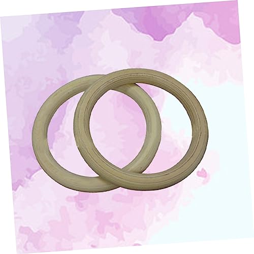 TOYANDONA Birch Wood Gymnastic Rings 250kg Load for Cross Training Workouts
