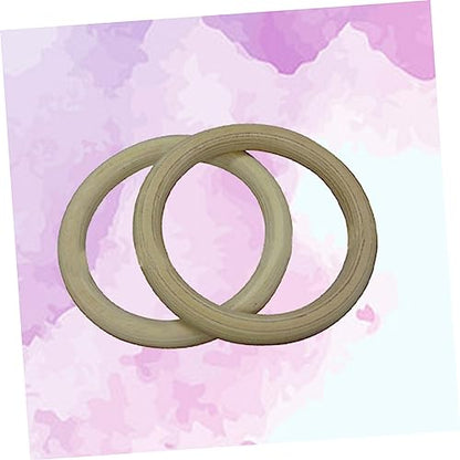 TOYANDONA Birch Wood Gymnastic Rings 250kg Load for Cross Training Workouts