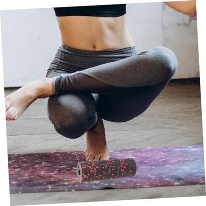 TOYANDONA Portable Compact Roller Hard Foam Massage Roller for Muscle Relaxation Lightweight and Hollow Design for Travel Fitness and Backbend Exercises