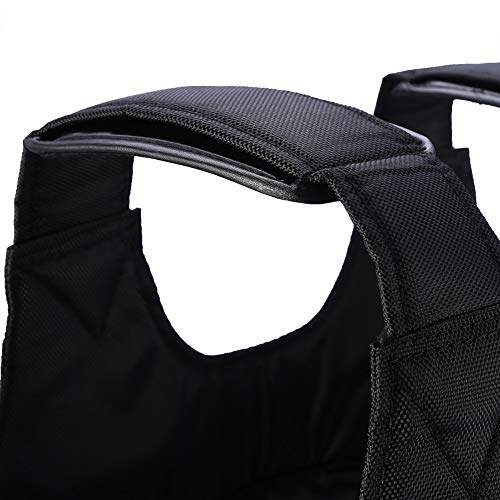 20kg Weighted Vest, Adjustable Bodybuilding Weight Vest with Removable Sandbags Fitness Training Gym Heavy Body Exercise for Weight Training Exercise