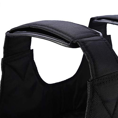 20kg Weighted Vest, Adjustable Bodybuilding Weight Vest with Removable Sandbags Fitness Training Gym Heavy Body Exercise for Weight Training Exercise