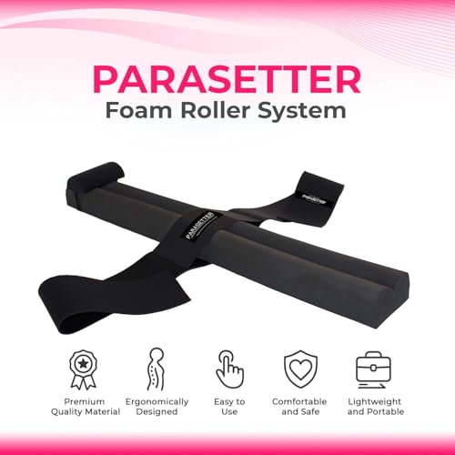 Pilates Parasetter - Dual Patented Suede-Like Rollers for Reducing Cortisol Levels to Aid Hormone Rebalance and Support Recovery & Relaxation from Stress