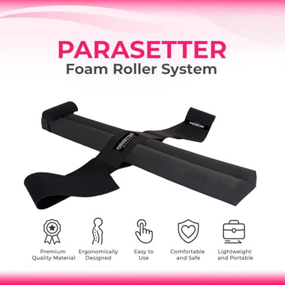 Pilates Parasetter - Dual Patented Suede-Like Rollers for Reducing Cortisol Levels to Aid Hormone Rebalance and Support Recovery & Relaxation from Stress