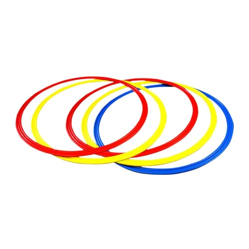Agility Training Rings Set of 12 Football Speed Ladder Rings Workout Equipment Portable Sports Training Cones for Kids Adults