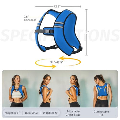 Zelus Weighted Vest for Women Men, Washable Z-Fit Weighted Vest 5/10/15lb - color: Light Blue, size: 10 LB