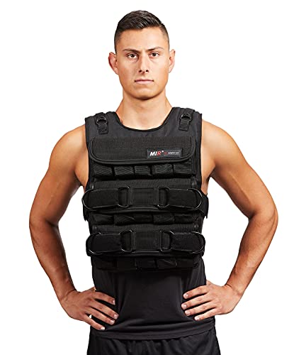MIR PRO Weighted Vest With Zipper Option 45lbs - 90lbs Solid Iron Weights - size: 75LBS, style: STANDARD