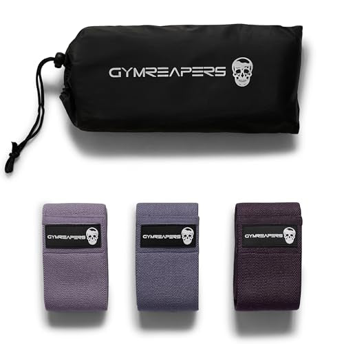 Hip Bands for Booty Workouts | Non Slip Fabric Band Set with 3 Levels - Resistance Bands for Legs & Hip - for Men & Women