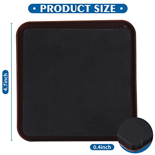 Furniture Sliders, 8pcs 4.7 inch Square Sliders for Furniture on Carpet, Heavy Duty Furniture Movers Sliders - Protect The Surface of Carpet, Easily Move Any Items!