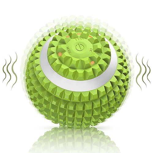 Vibrating Ball Massager, Vibration Massage Ball for Physical Therapy, Mobility Ball for Workout Recovery, Deep Tissue Massager for Pain Relief and Trigger Point Treatment (Green) - color: Green