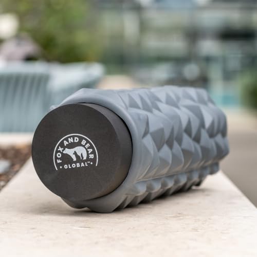 Foam Roller 13″ -Compact Massage Roller for Hands, Feet & Legs, Deep Tissue Relief, Travel-Friendly, Small EVA Muscle Roller (Black) - color: Black