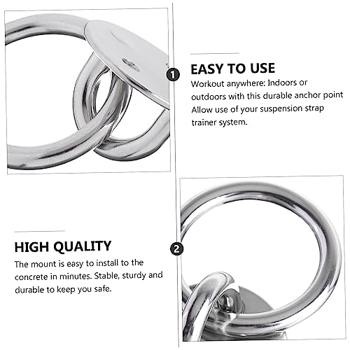 1Set Suspension Trainer Bracket Durable Fixed Disk Anchor for Yoga Swings Gymnastic Rings Suspension Straps Easy Install Wall Ceiling Mount Heavy Duty