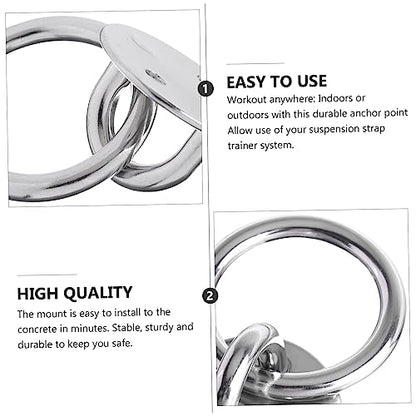 1Set Suspension Trainer Bracket Durable Fixed Disk Anchor for Yoga Swings Gymnastic Rings Suspension Straps Easy Install Wall Ceiling Mount Heavy Duty