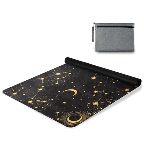 Space Galaxy Constellation Yoga Mat Non Slip Thick Kids Eco Friendly Rubber Workout Foldable Yoga Mat Women Exercise