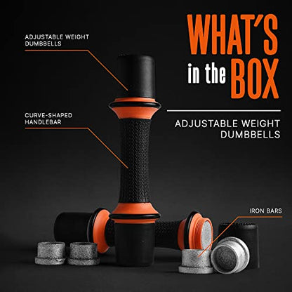 Squatz Adjustable Dumbbell Set 70-140LB Adjustable Dumbbells For Home Gym, Anti-Slip Handle With Heavy‑Duty Plates, Exercise Fitness Dumbbells For Home Gym Strength & Weight Training - size: 7 lbs Adjustable