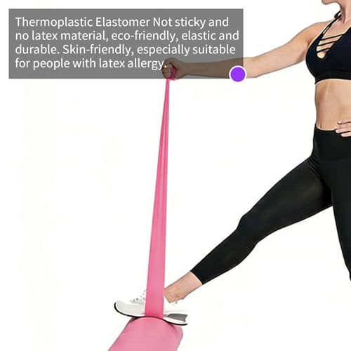 Resistance Bands Long Non-Latex Elastic Stretch Bands Work Out Band for Working Out Women or Men, Exercise Bands Set Yoga, Pilates, Gym,