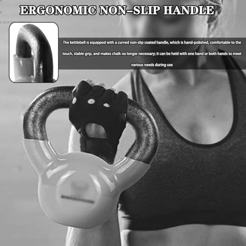Kettlebell Weights Women's Squat Competition Kettle Bells, Gym Strength Training Dumbbell, Non-Slip Handle, Swing/Pull/Push-up(18kg)