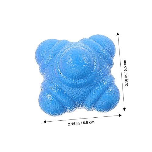 6pcs Hexagonal Reaction Balls for Agility and Speed Training Durable TPR Exercise Equipment for Hand-Eye Coordination and Reflex Development Sports