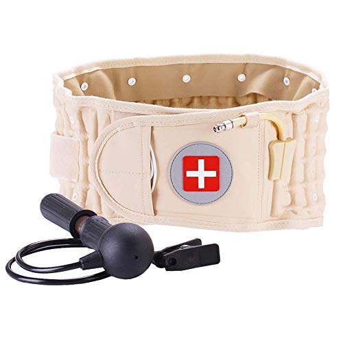 Goldmille Decompression Back Belt Lumbar Traction Device for Lower Back Pain, Lower Back Brace Inflatable - One Size for 29-49 Waist