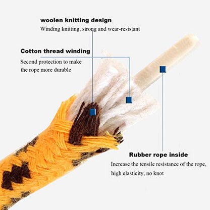 Jump Rope for Kids Adjustable Length Cotton Rope with Wooden Handle for Boys and Girls Sport Fitness Exercise